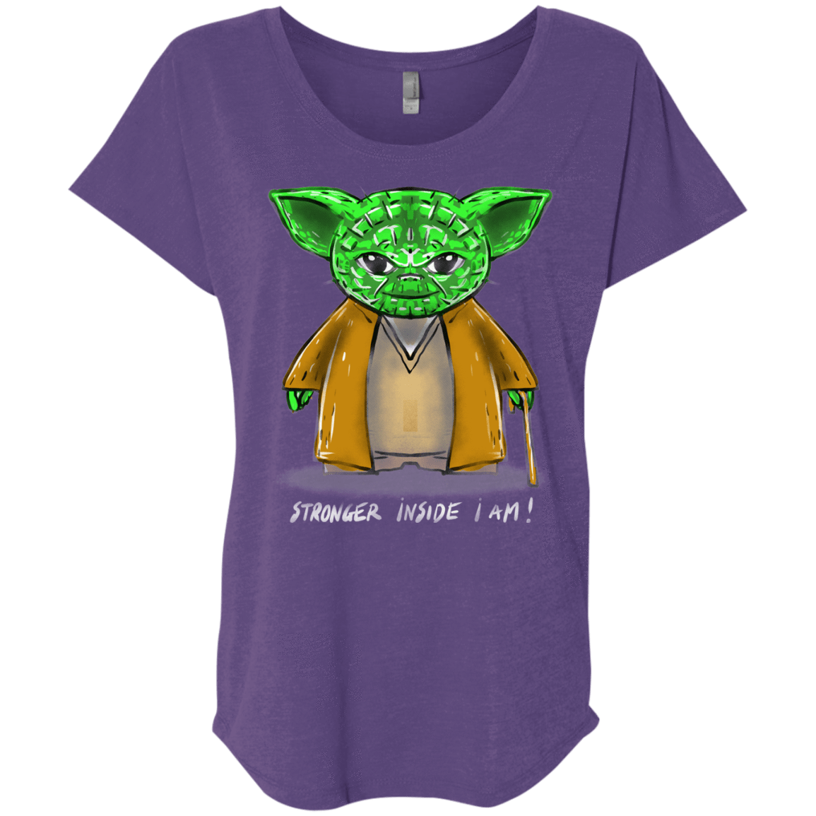 T-Shirts Purple Rush / X-Small Stronger Inside Triblend Dolman Sleeve