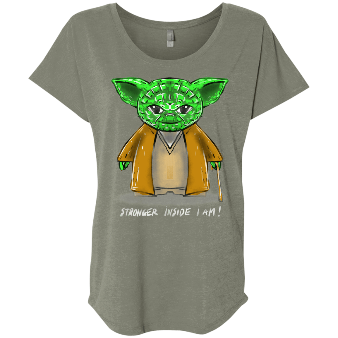 T-Shirts Venetian Grey / X-Small Stronger Inside Triblend Dolman Sleeve