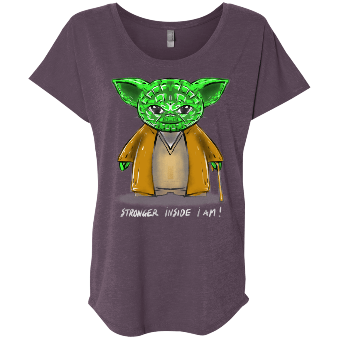 T-Shirts Vintage Purple / X-Small Stronger Inside Triblend Dolman Sleeve