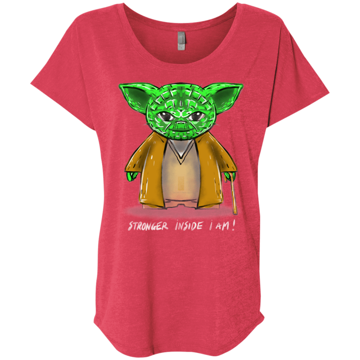 T-Shirts Vintage Red / X-Small Stronger Inside Triblend Dolman Sleeve