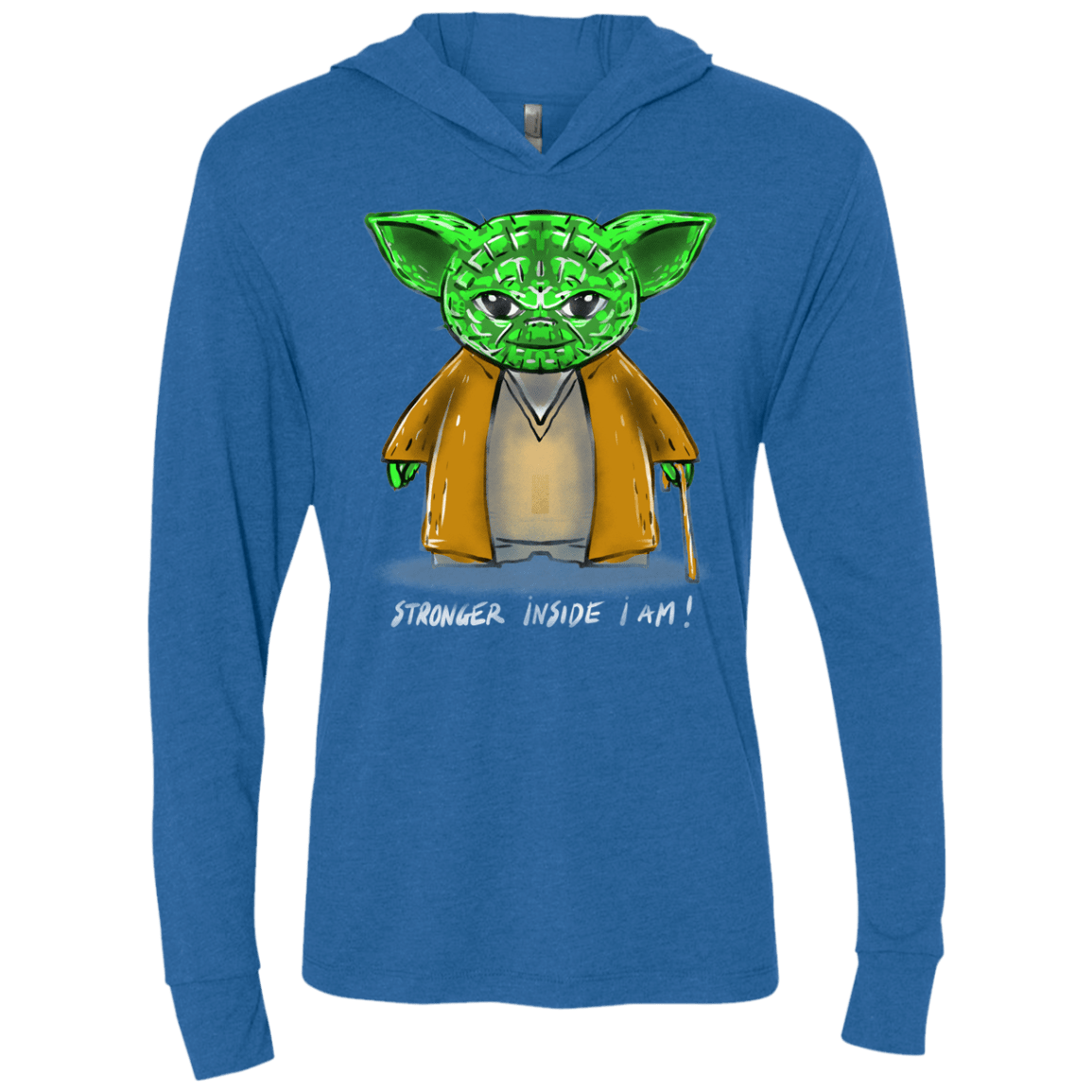 T-Shirts Vintage Royal / X-Small Stronger Inside Triblend Long Sleeve Hoodie Tee