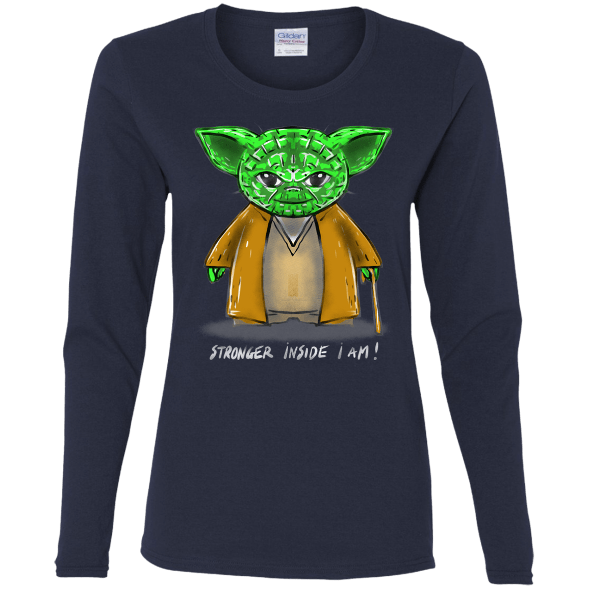 T-Shirts Navy / S Stronger Inside Women's Long Sleeve T-Shirt