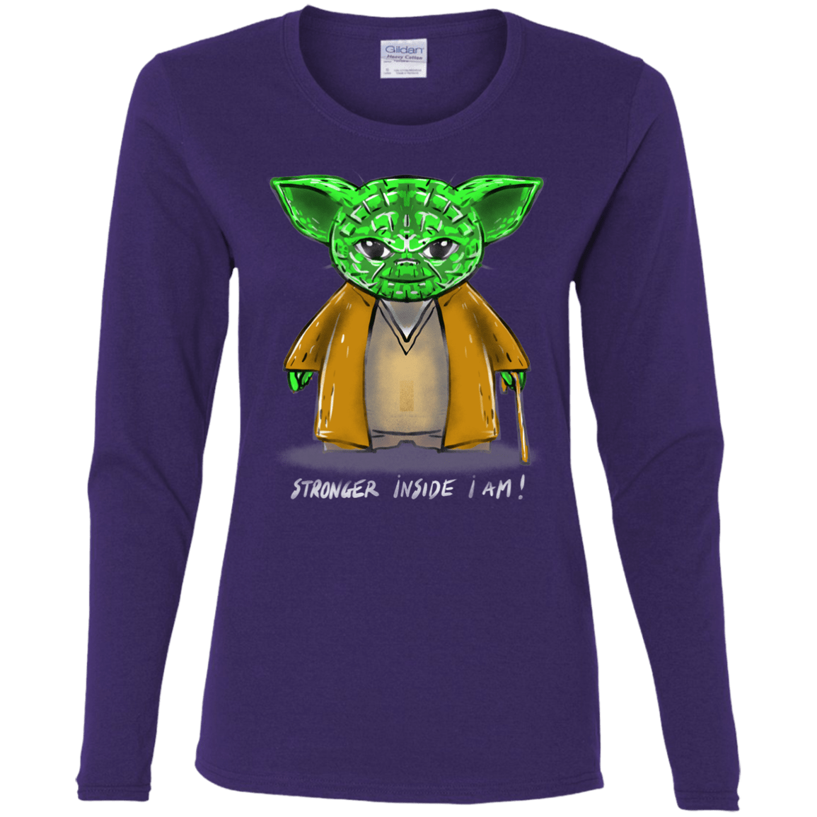 T-Shirts Purple / S Stronger Inside Women's Long Sleeve T-Shirt
