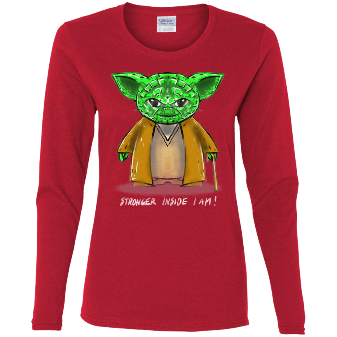 T-Shirts Red / S Stronger Inside Women's Long Sleeve T-Shirt