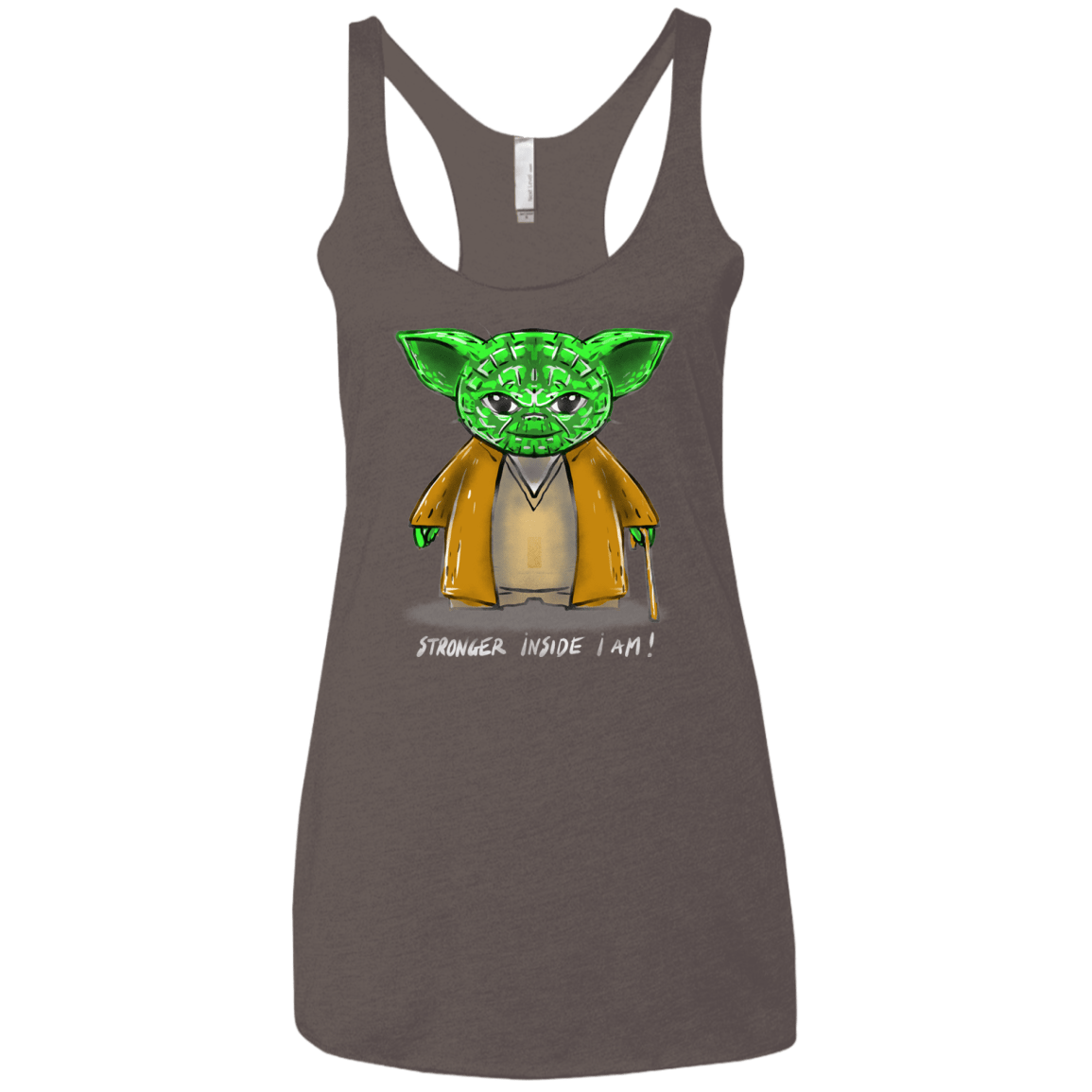 T-Shirts Macchiato / X-Small Stronger Inside Women's Triblend Racerback Tank