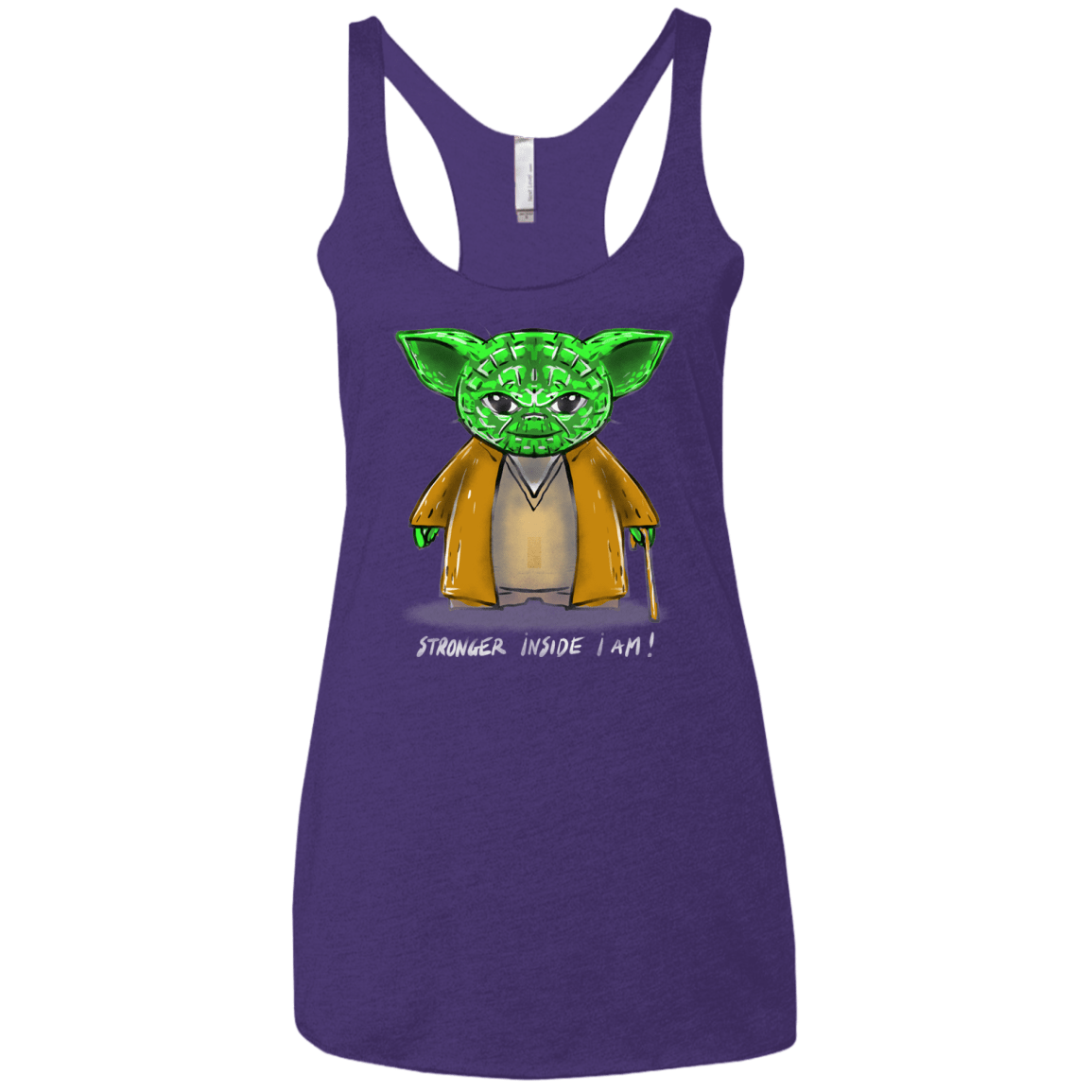 T-Shirts Purple Rush / X-Small Stronger Inside Women's Triblend Racerback Tank