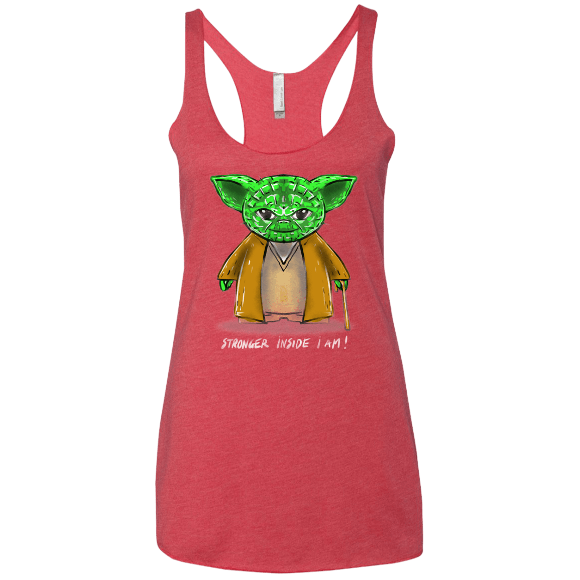 T-Shirts Vintage Red / X-Small Stronger Inside Women's Triblend Racerback Tank