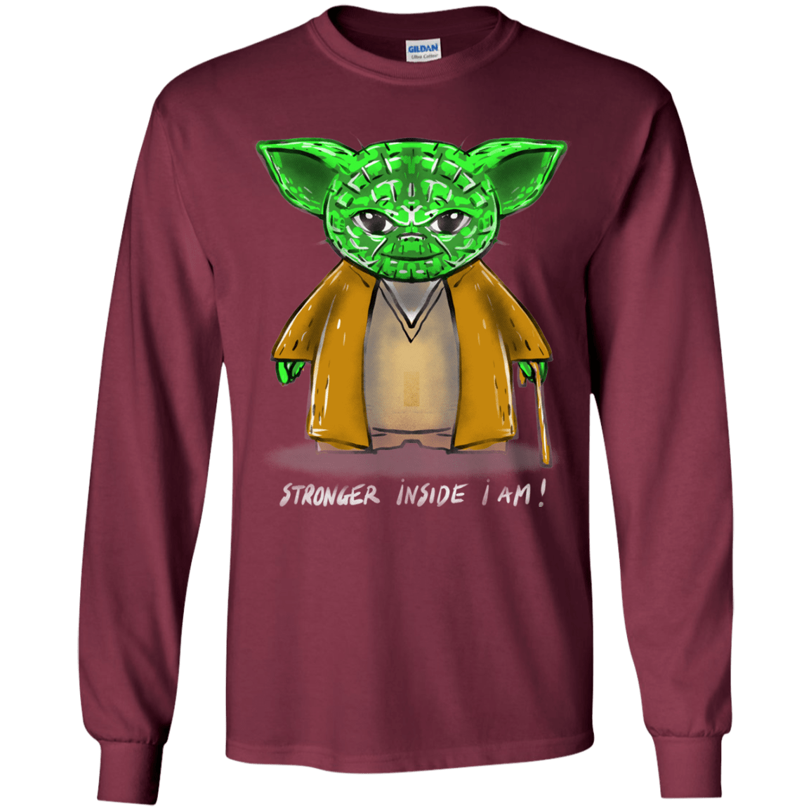 T-Shirts Maroon / YS Stronger Inside Youth Long Sleeve T-Shirt