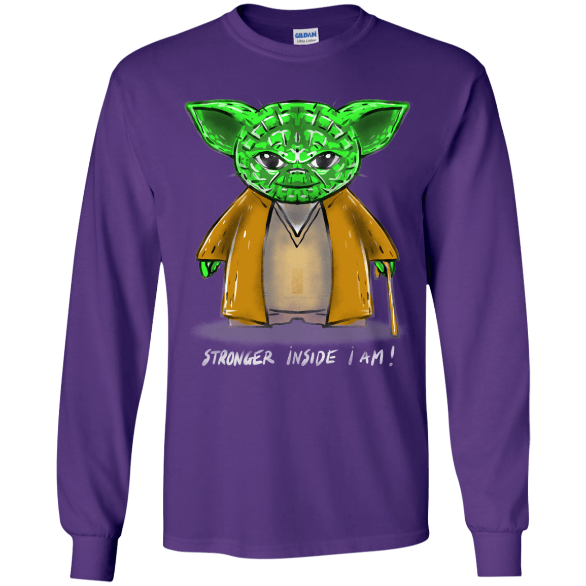 T-Shirts Purple / YS Stronger Inside Youth Long Sleeve T-Shirt