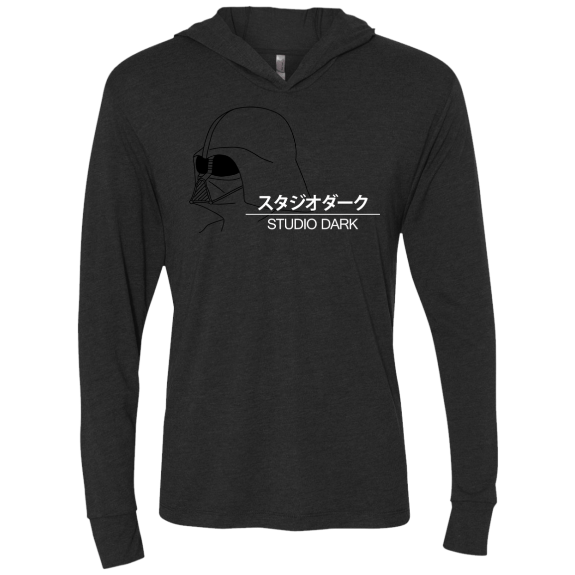 T-Shirts Vintage Black / X-Small Studio dark Triblend Long Sleeve Hoodie Tee