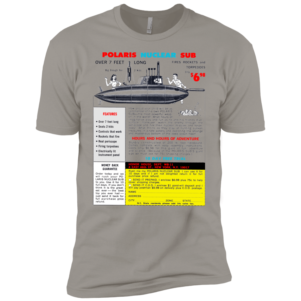 T-Shirts Light Grey / YXS Sub Boys Premium T-Shirt