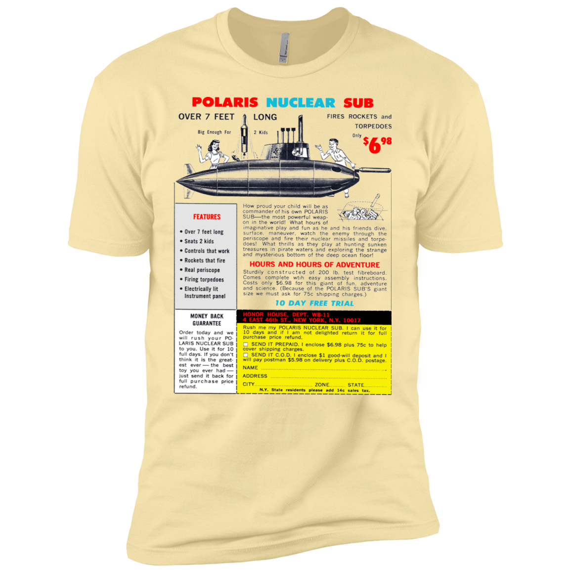 T-Shirts Banana Cream / X-Small Sub Men's Premium T-Shirt