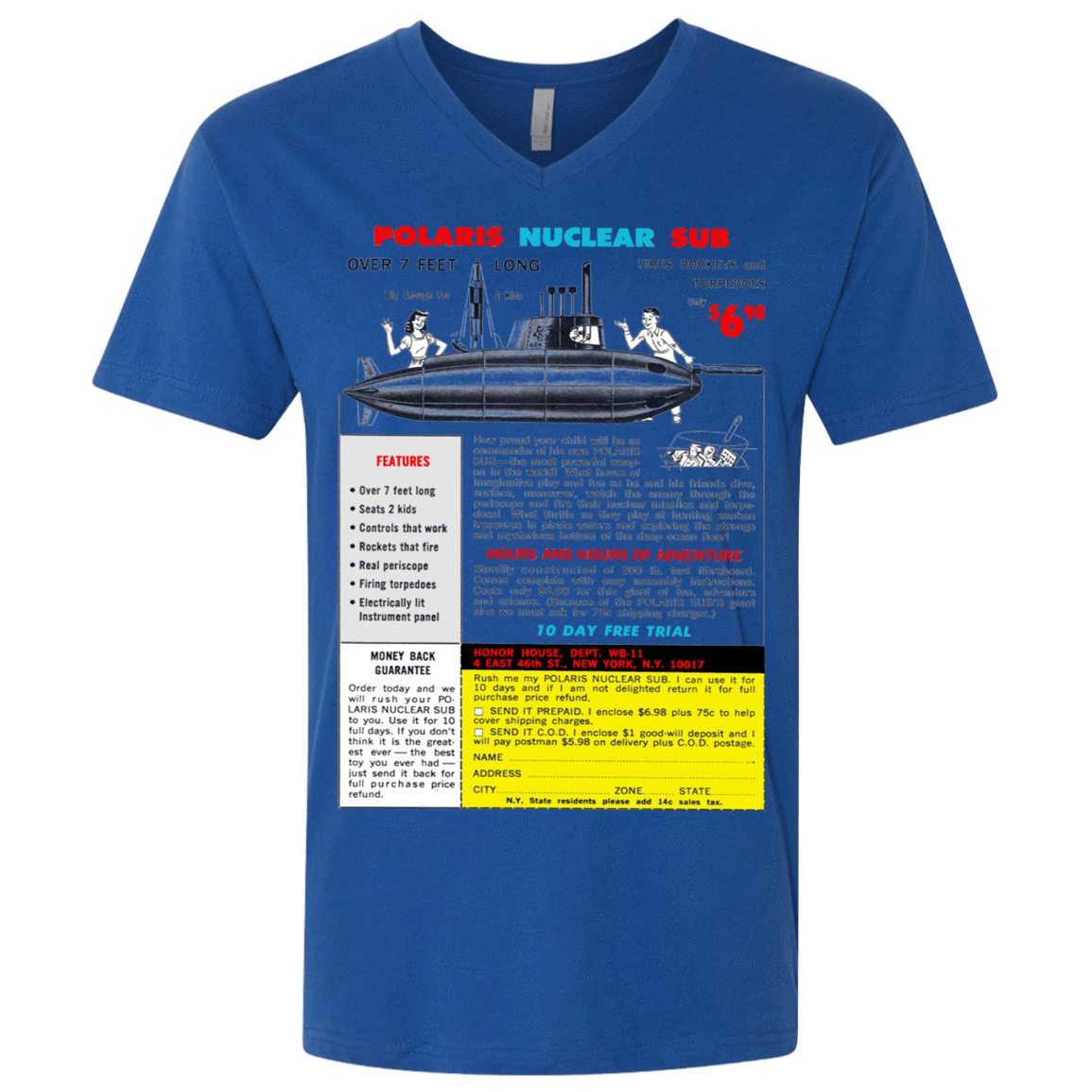 T-Shirts Royal / X-Small Sub Men's Premium V-Neck