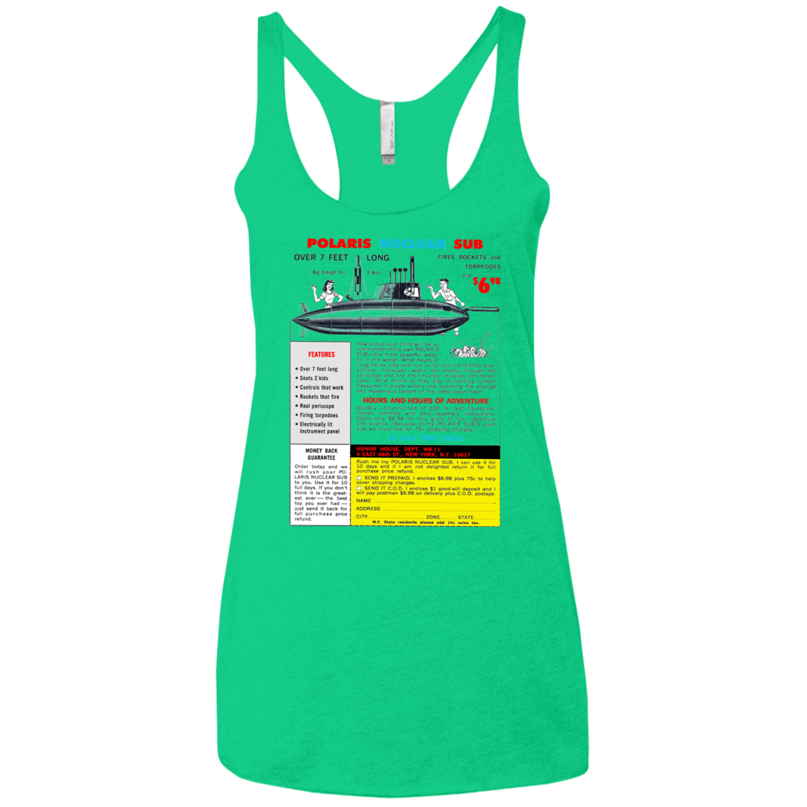 T-Shirts Envy / X-Small Sub Women's Triblend Racerback Tank