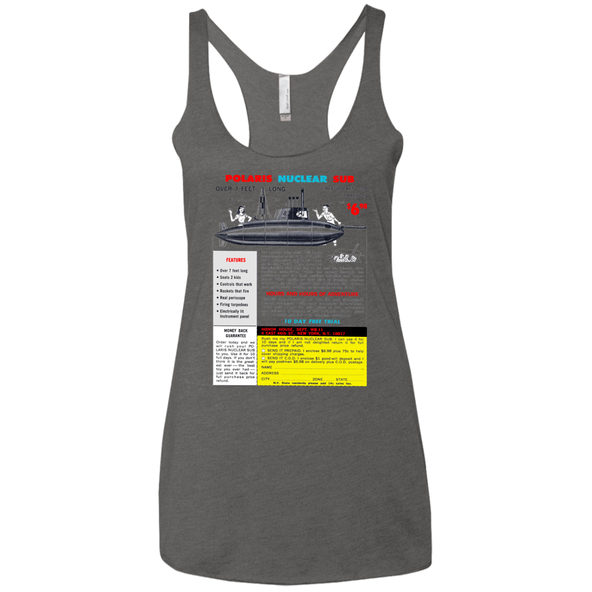 T-Shirts Premium Heather / X-Small Sub Women's Triblend Racerback Tank