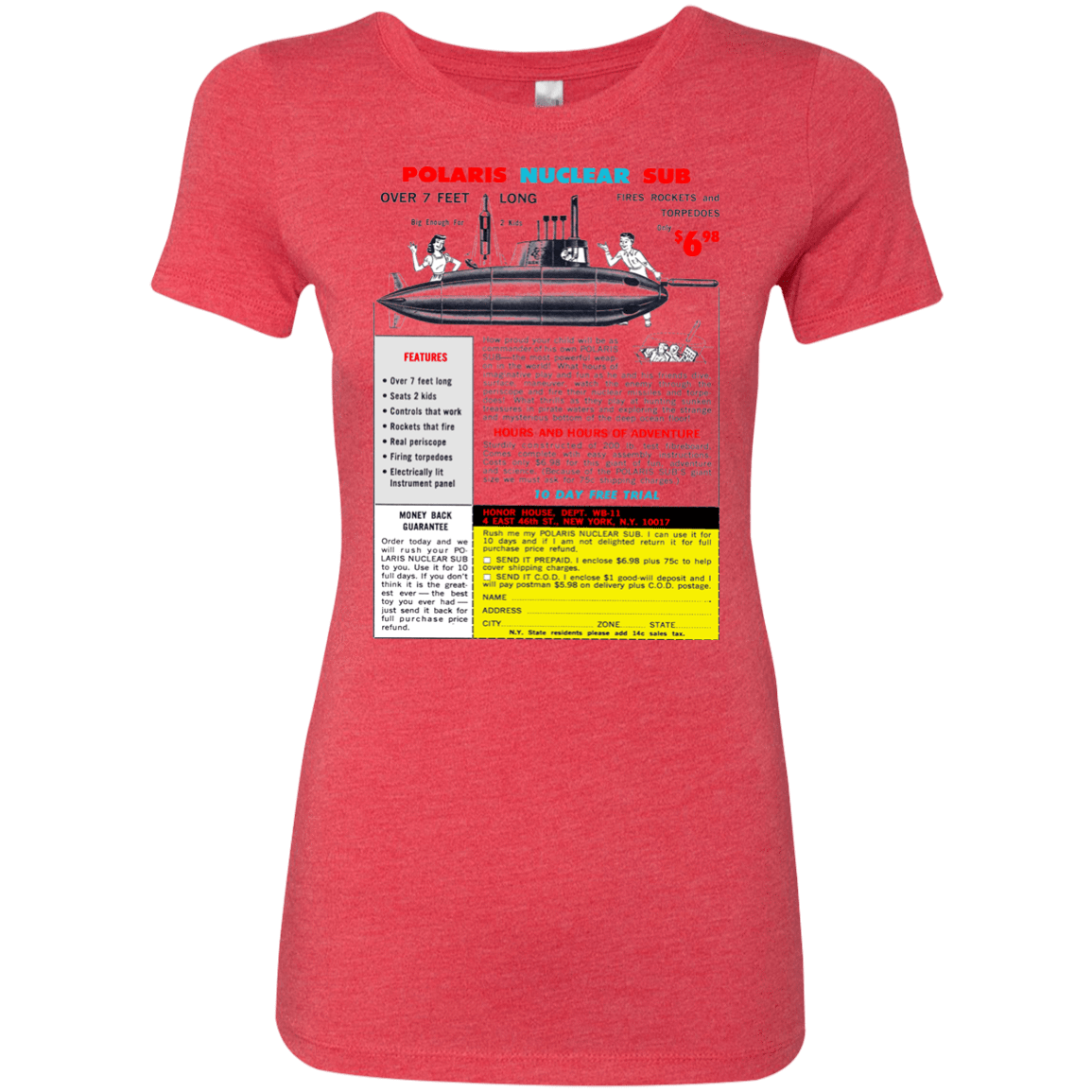 T-Shirts Vintage Red / Small Sub Women's Triblend T-Shirt