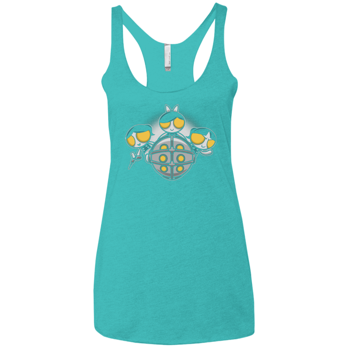 T-Shirts Tahiti Blue / X-Small Sugar and Splice Women's Triblend Racerback Tank