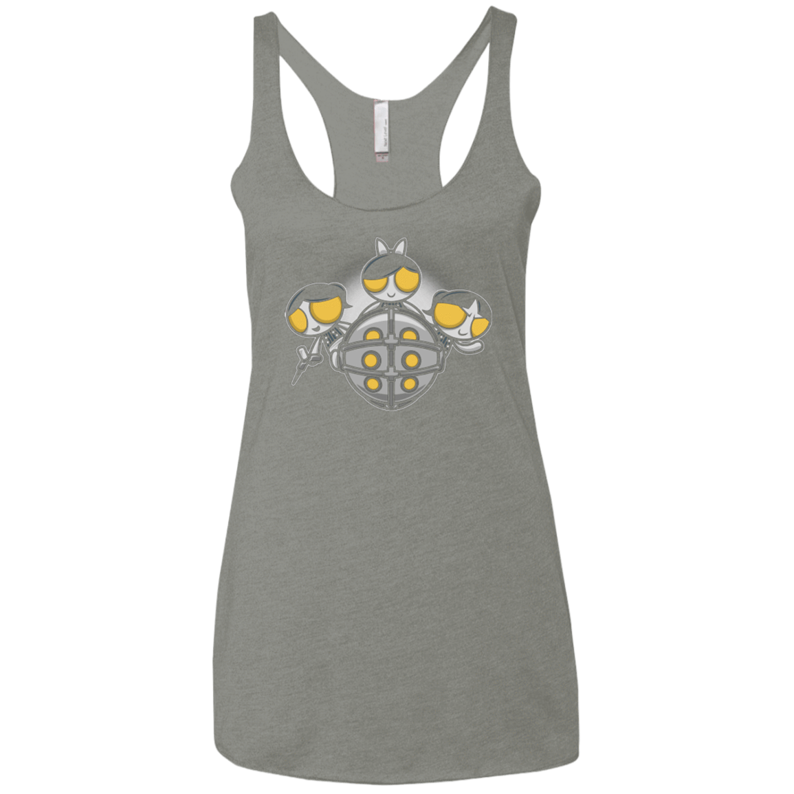 T-Shirts Venetian Grey / X-Small Sugar and Splice Women's Triblend Racerback Tank