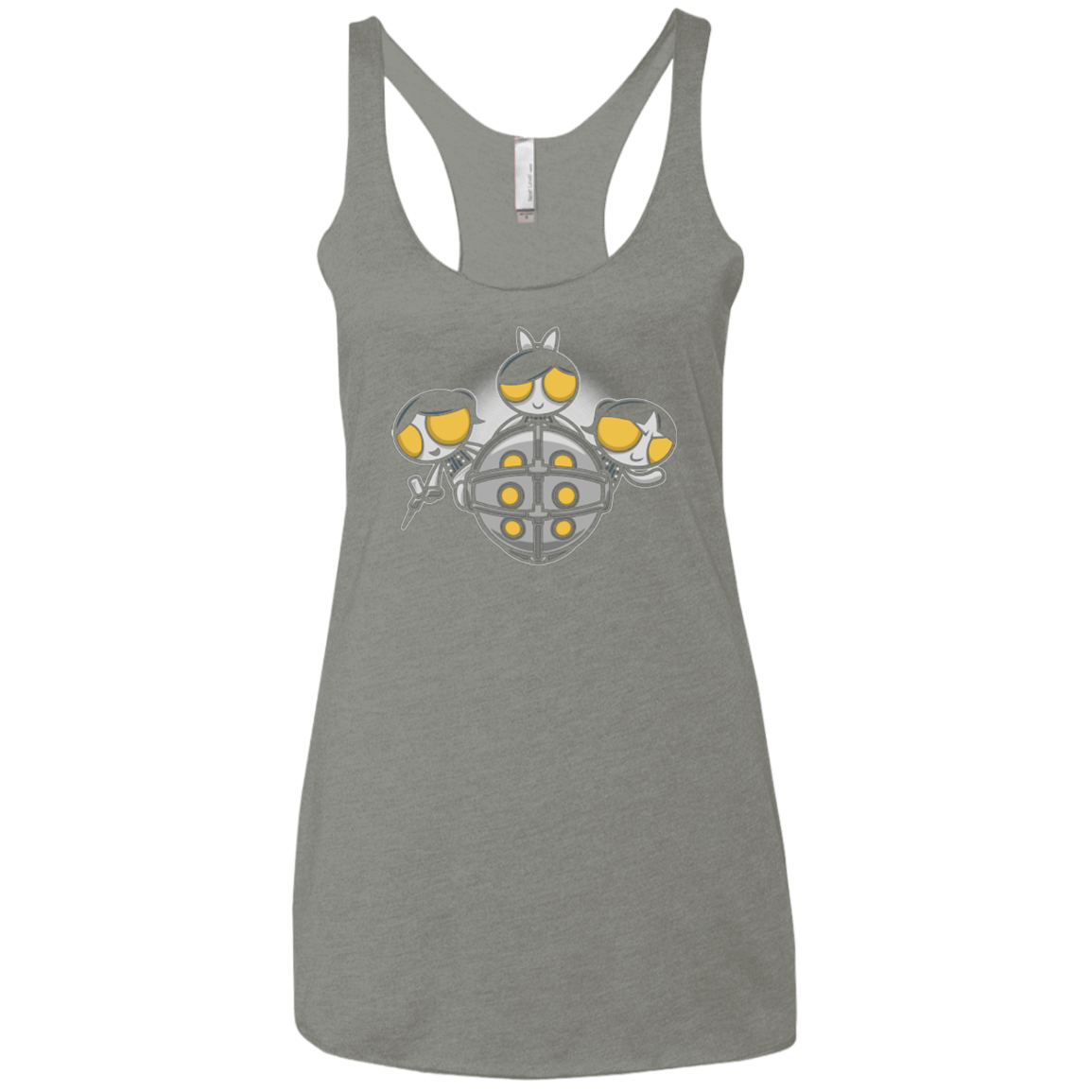 T-Shirts Venetian Grey / X-Small Sugar and Splice Women's Triblend Racerback Tank