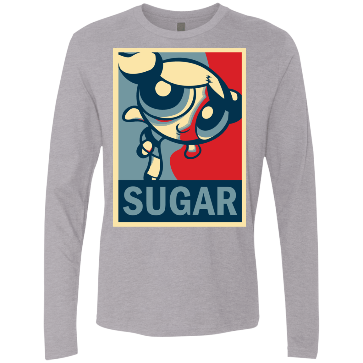 T-Shirts Heather Grey / S Sugar Powerpuff Men's Premium Long Sleeve
