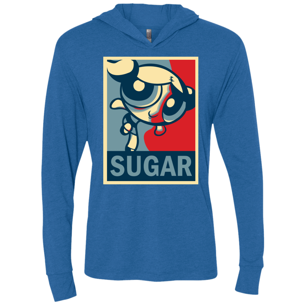 T-Shirts Vintage Royal / X-Small Sugar Powerpuff Triblend Long Sleeve Hoodie Tee