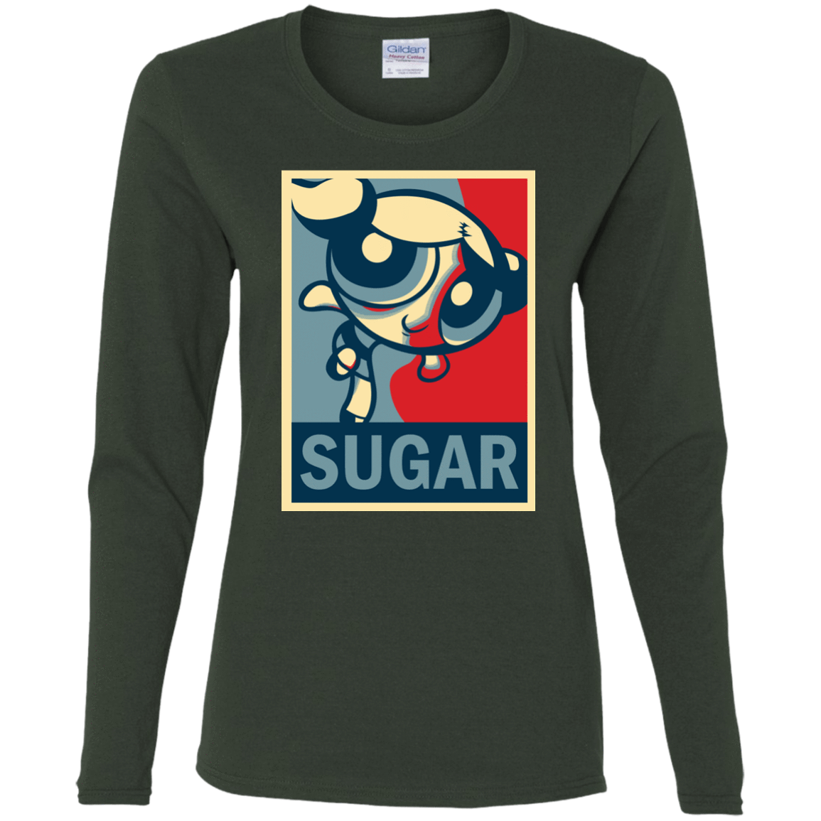T-Shirts Forest / S Sugar Powerpuff Women's Long Sleeve T-Shirt