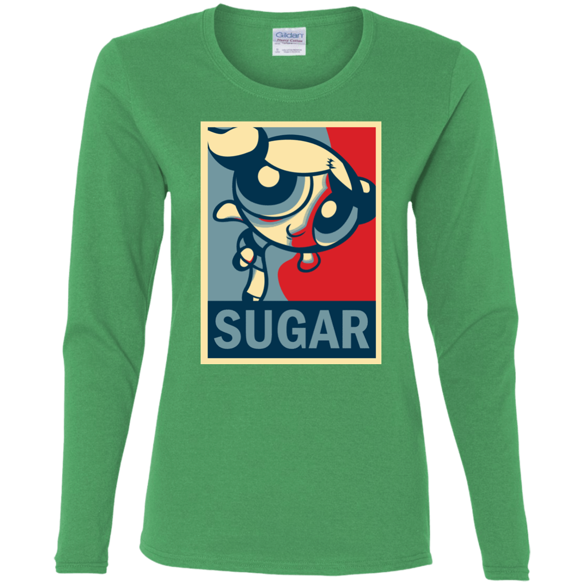 T-Shirts Irish Green / S Sugar Powerpuff Women's Long Sleeve T-Shirt