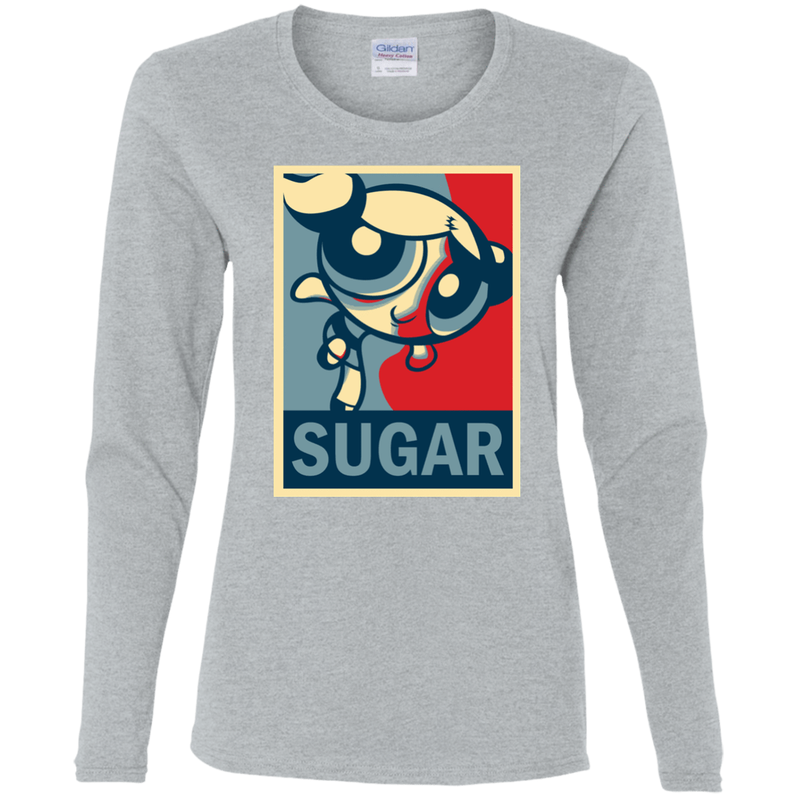 T-Shirts Sport Grey / S Sugar Powerpuff Women's Long Sleeve T-Shirt