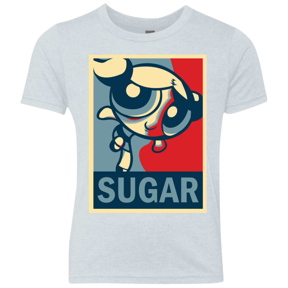 T-Shirts Heather White / YXS Sugar Powerpuff Youth Triblend T-Shirt