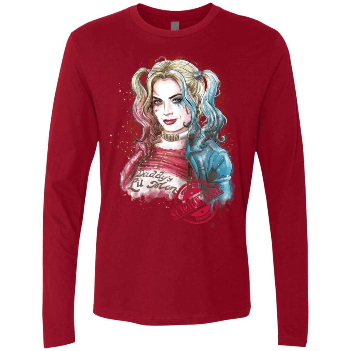 T-Shirts Cardinal / S Suicide Girl Men's Premium Long Sleeve