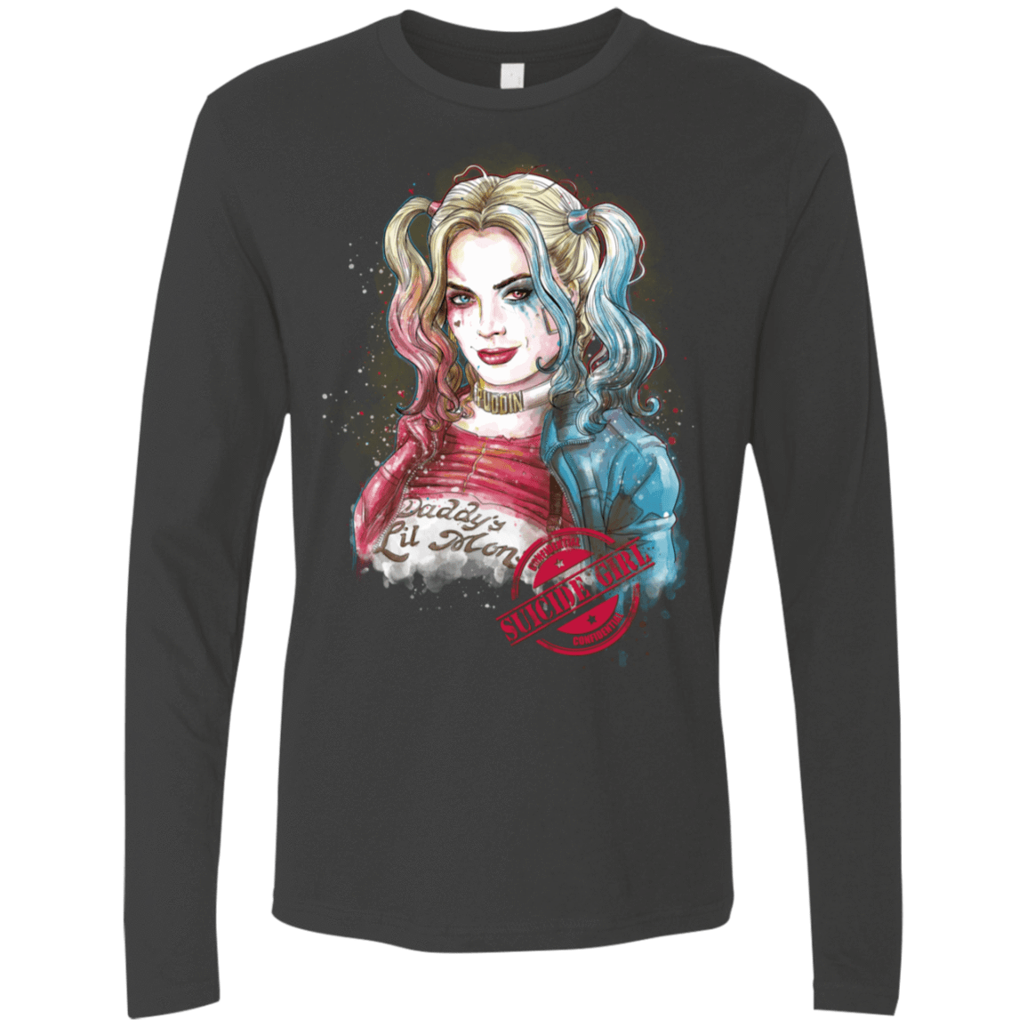 T-Shirts Heavy Metal / S Suicide Girl Men's Premium Long Sleeve