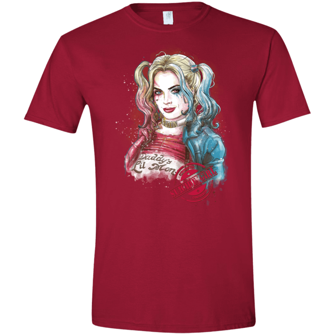 T-Shirts Cardinal Red / S Suicide Girl Men's Semi-Fitted Softstyle