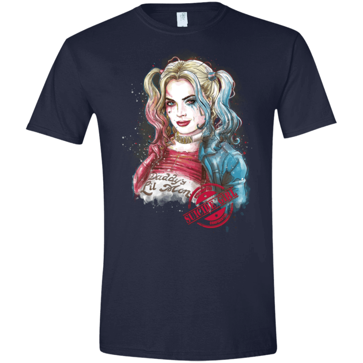 T-Shirts Navy / X-Small Suicide Girl Men's Semi-Fitted Softstyle