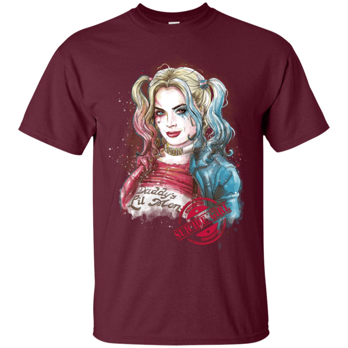 T-Shirts Maroon / S Suicide Girl T-Shirt