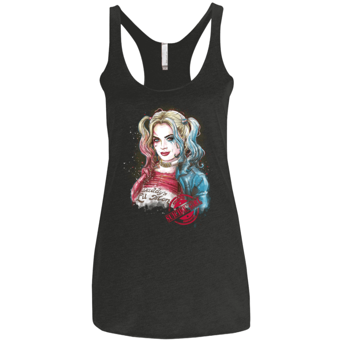 T-Shirts Vintage Black / X-Small Suicide Girl Women's Triblend Racerback Tank