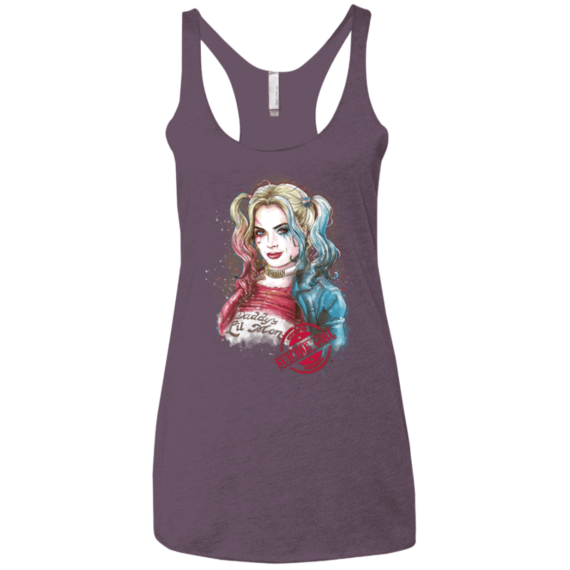 T-Shirts Vintage Purple / X-Small Suicide Girl Women's Triblend Racerback Tank