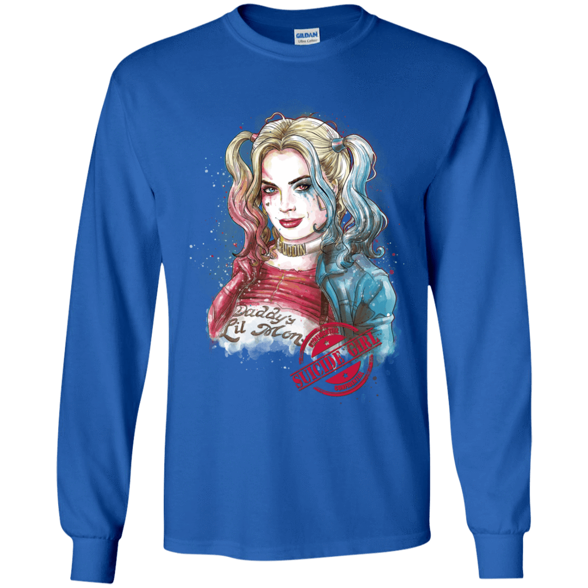 T-Shirts Royal / YS Suicide Girl Youth Long Sleeve T-Shirt