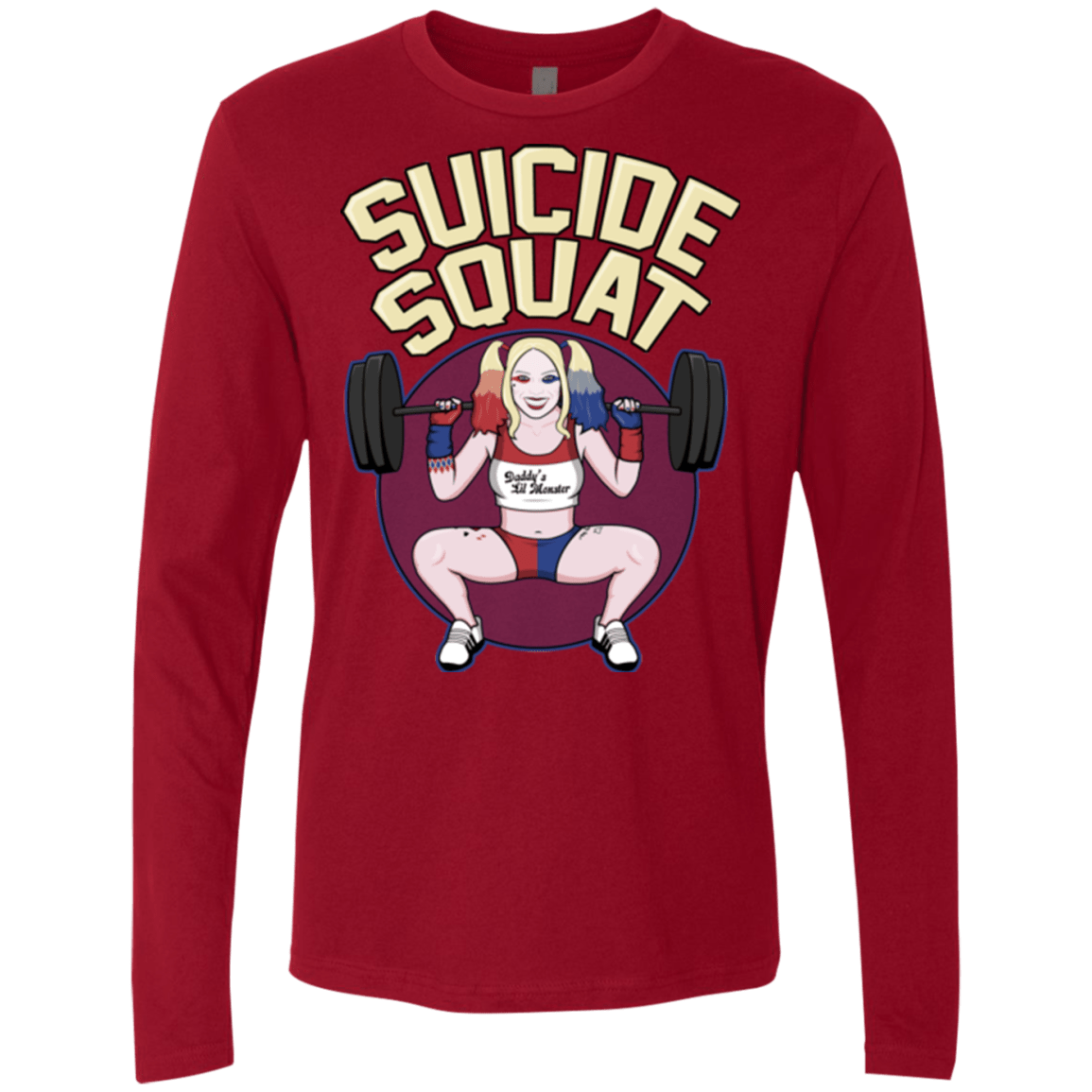 T-Shirts Cardinal / Small Suicide Squat Men's Premium Long Sleeve