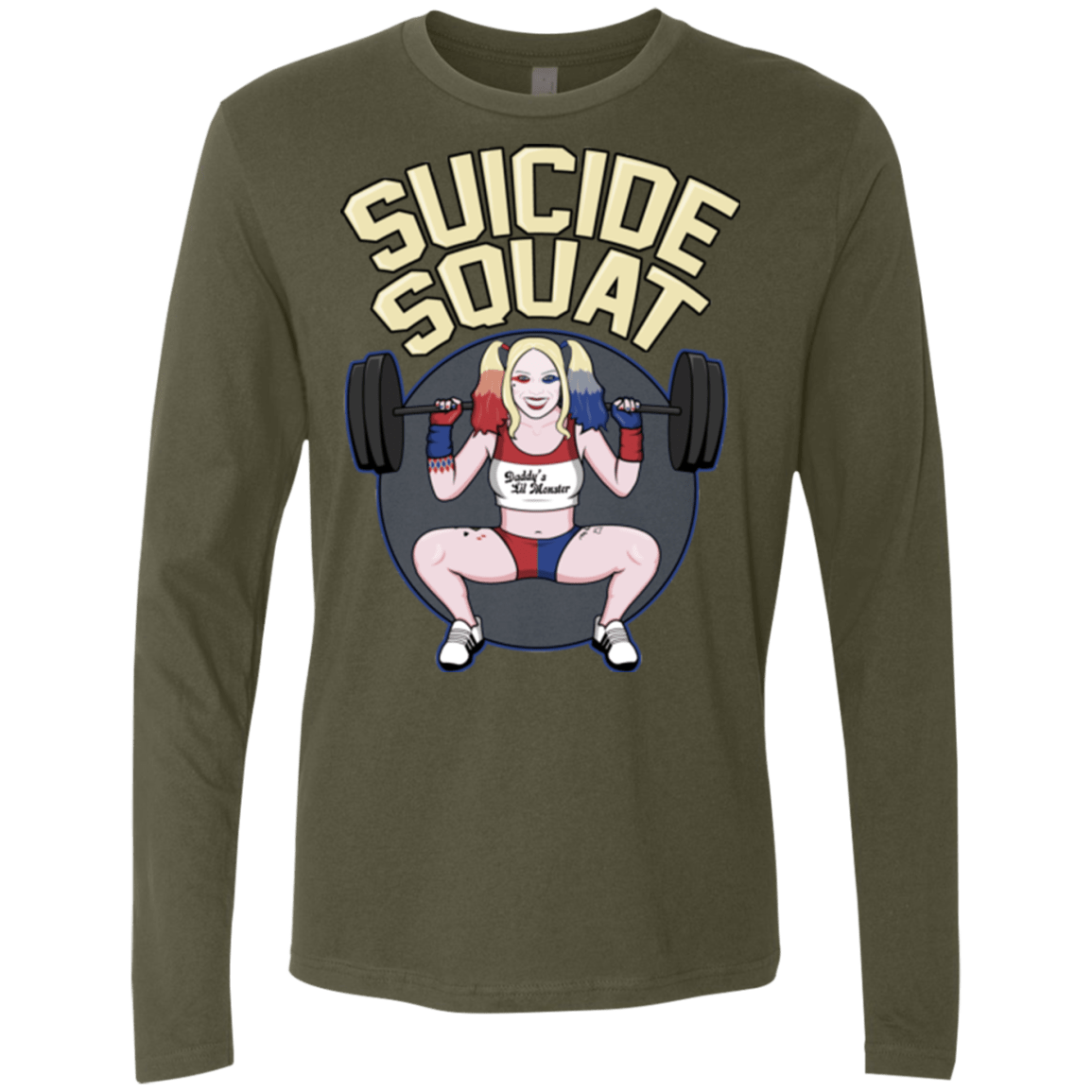 T-Shirts Military Green / Small Suicide Squat Men's Premium Long Sleeve