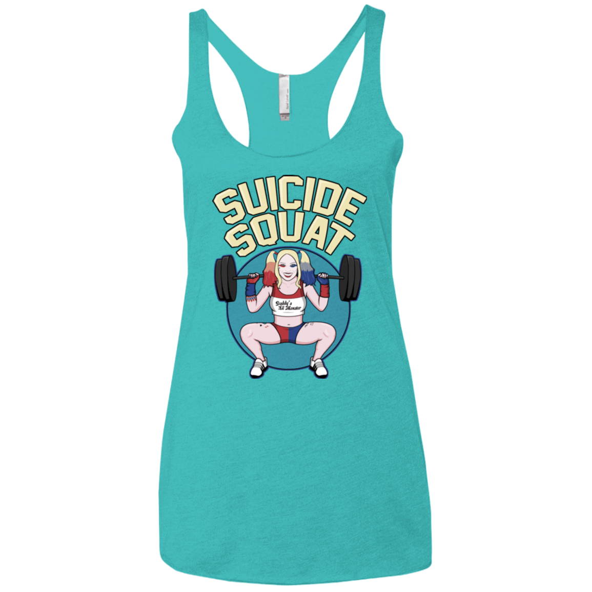 T-Shirts Tahiti Blue / X-Small Suicide Squat Women's Triblend Racerback Tank