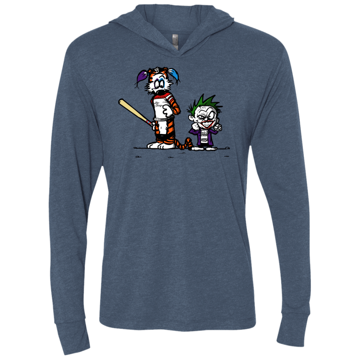 T-Shirts Indigo / X-Small Suicide Tandem Triblend Long Sleeve Hoodie Tee