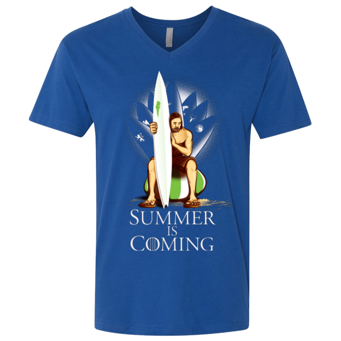 T-Shirts Royal / X-Small Summer is Coming Men's Premium V-Neck