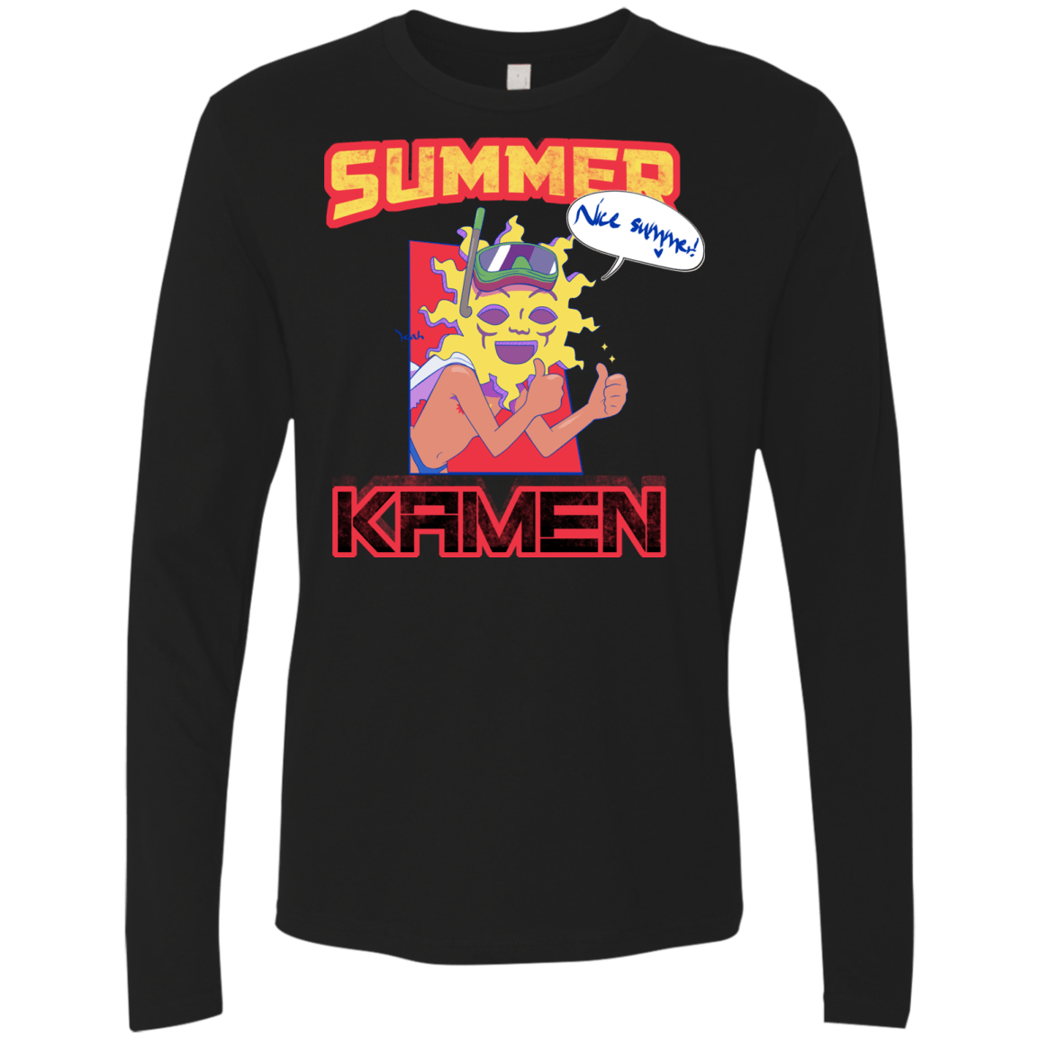Summer Kamen Men's Premium Long Sleeve