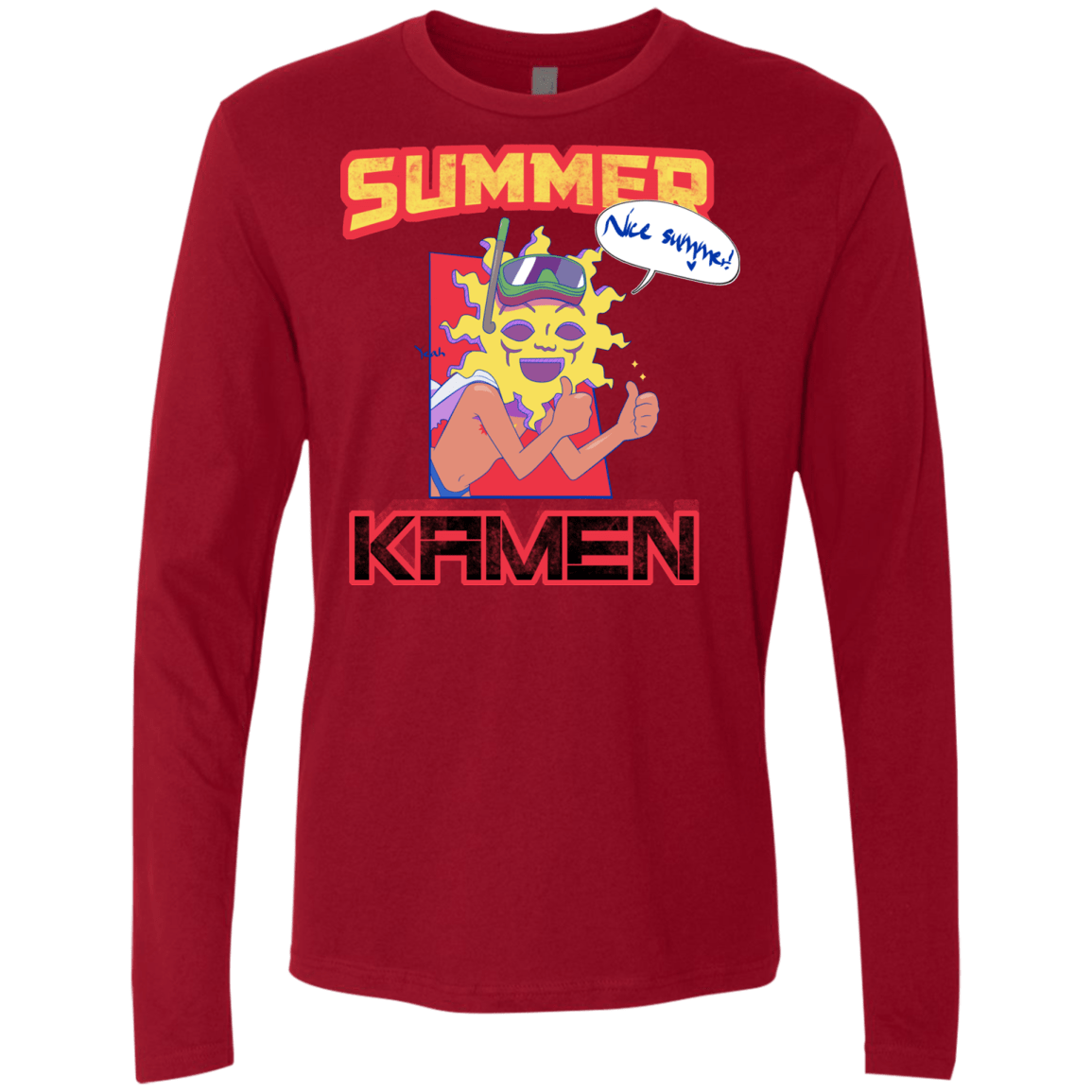 Summer Kamen Men's Premium Long Sleeve