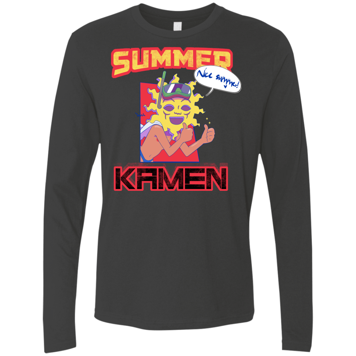 Summer Kamen Men's Premium Long Sleeve