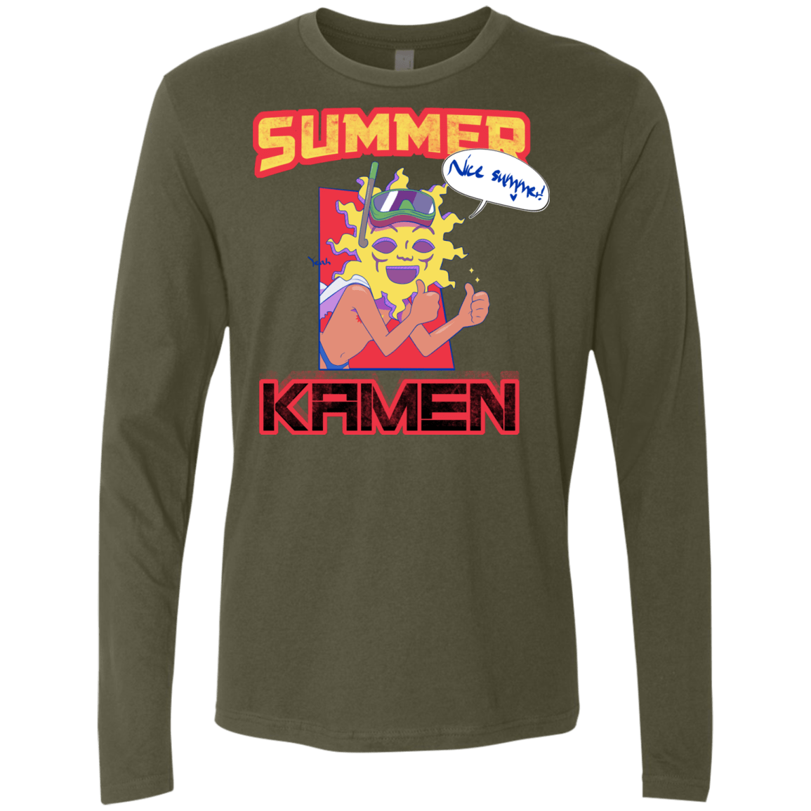 Summer Kamen Men's Premium Long Sleeve