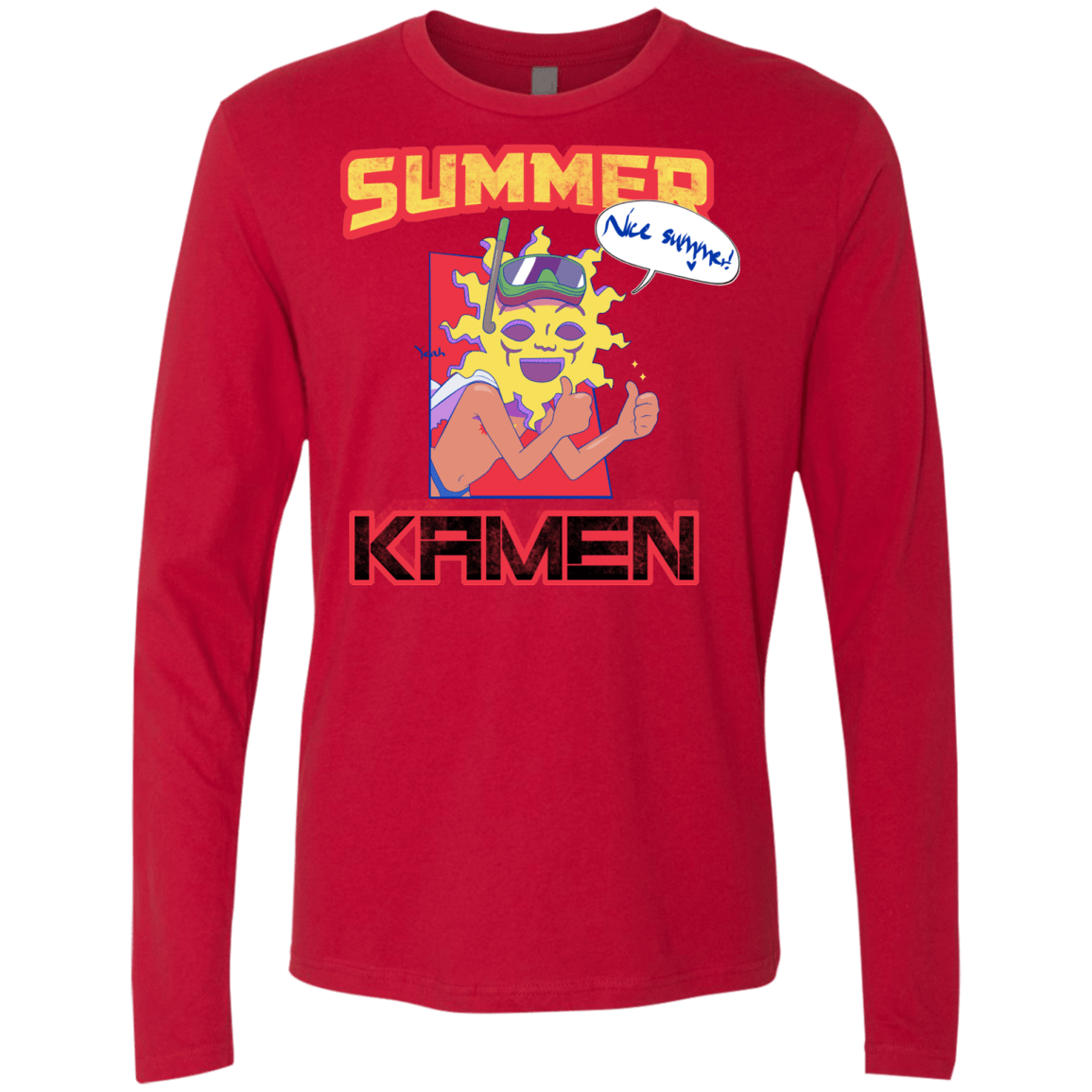 Summer Kamen Men's Premium Long Sleeve