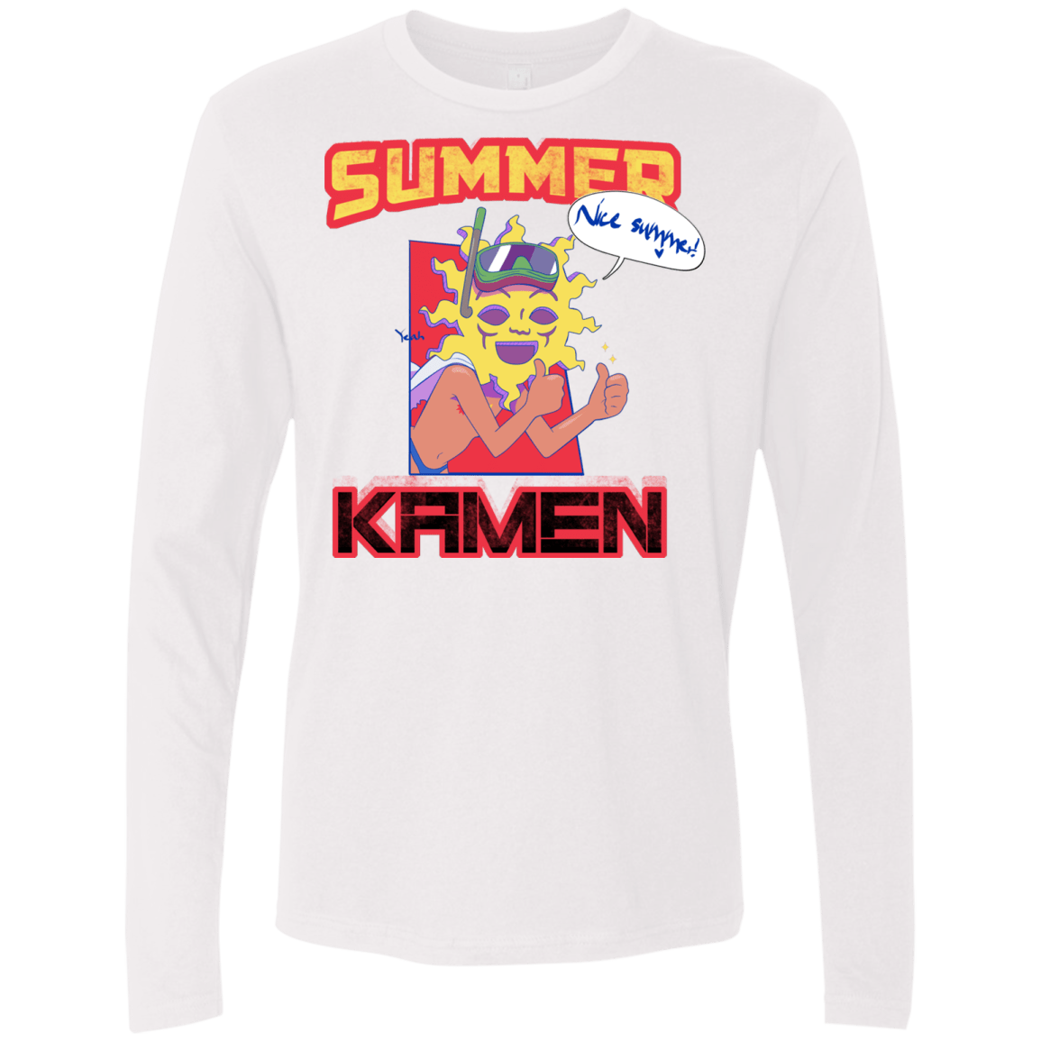 Summer Kamen Men's Premium Long Sleeve