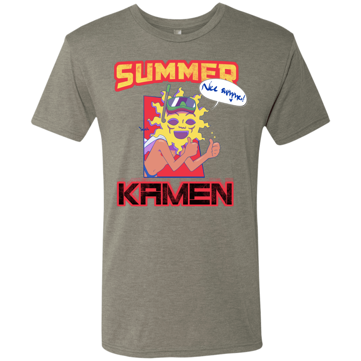T-Shirts Venetian Grey / S Summer Kamen Men's Triblend T-Shirt