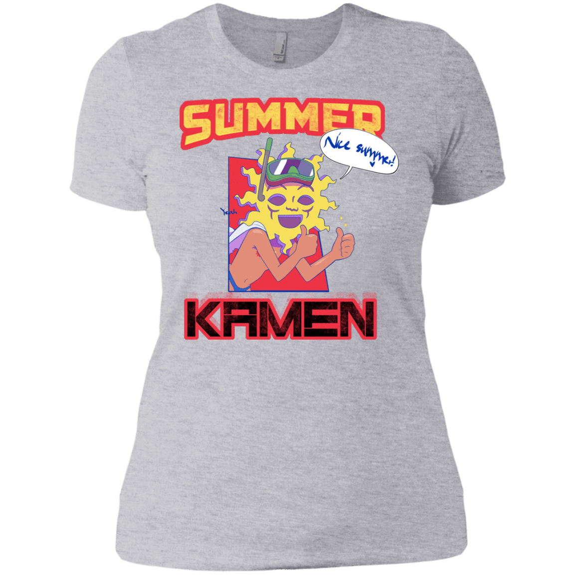 T-Shirts Heather Grey / X-Small Summer Kamen Women's Premium T-Shirt